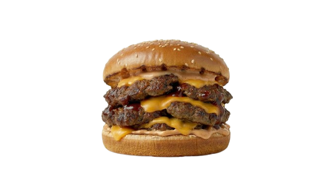 TRIPLE CHEESE BURGER