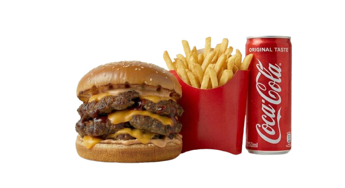 TRIPLE CHEESE BURGER